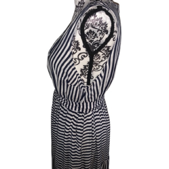 TORRID- Navy & White -Striped Sleeveless Maxi Dress ~ NWT!! - Picture 6 of 14